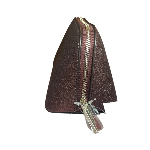 Kate Spade Small Burgundy Glitter Pouch - Picture 8 of 9